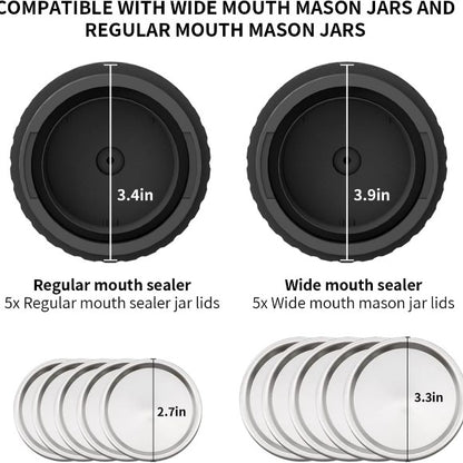 Electric Mason Jar Automatic Vacuum Sealer Kit