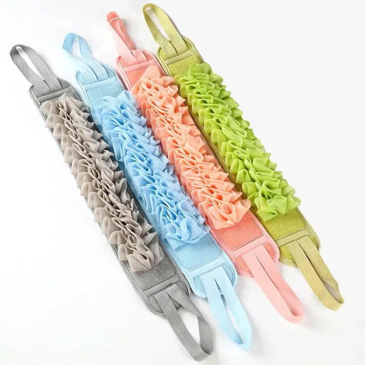 Portable Bath Towel Body Cleaning Dual Sided Bath Belt
