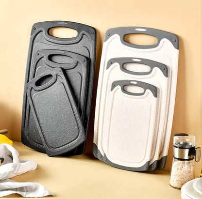 3Pcs Marble Pattern Or Polypropylene Kitchen Cutting Boards Premium Quality