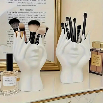 Unique Creative Human Body Art Makeup Brush And Multipurpose Holder