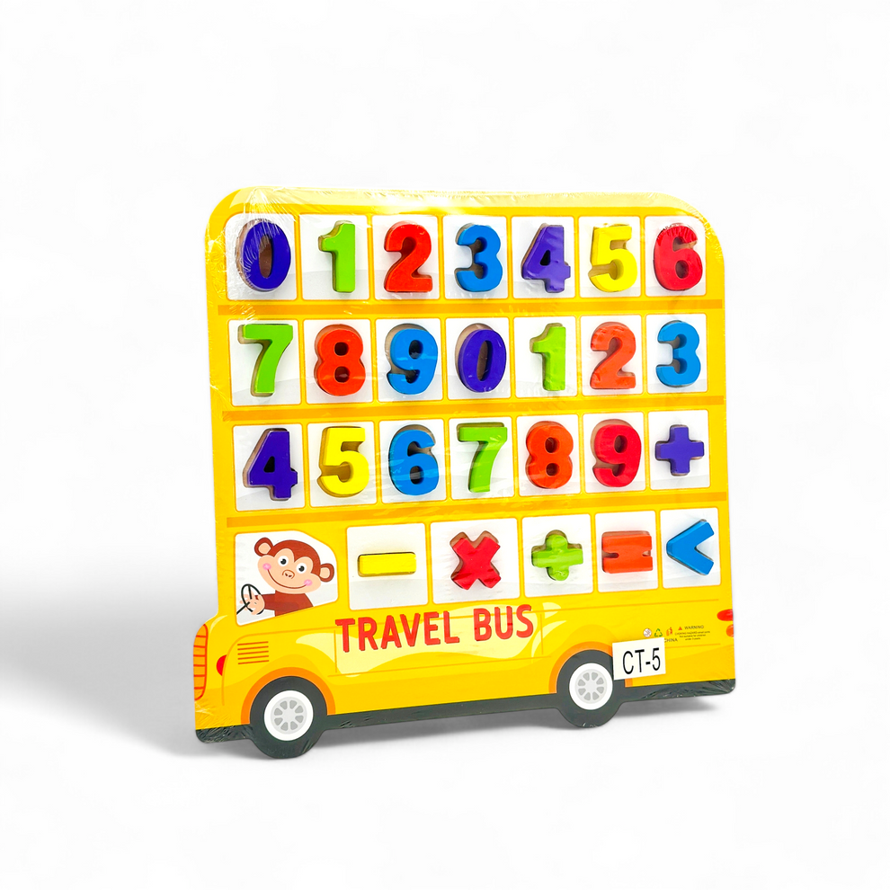 Wooden Learning Board with Alphabet Numeric and Characters