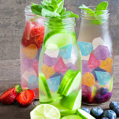 Reusable Diamond Shaped Ice Cube Pack Of 12