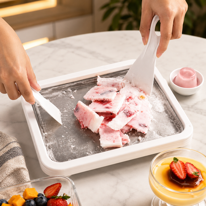 Home Instant Rolled Ice Cream Maker Pan