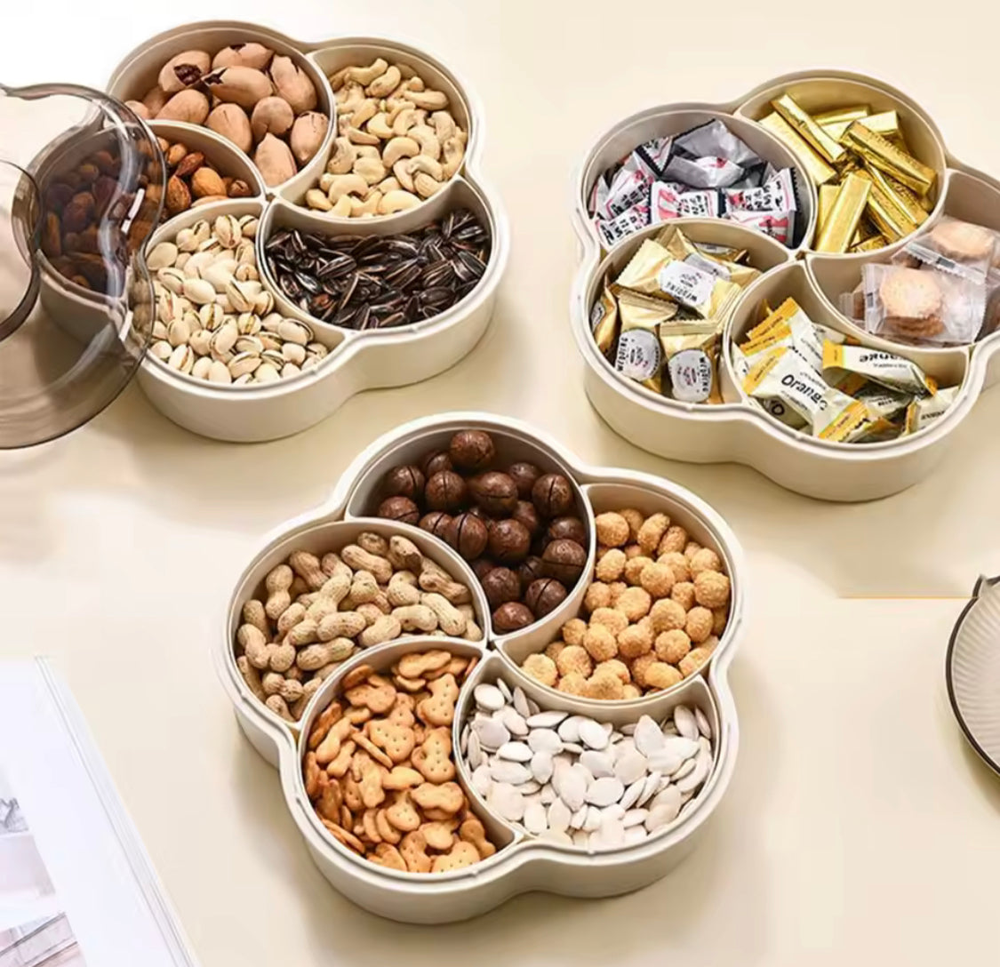 Flower Shaped Multipurpose Serving Tray Dish