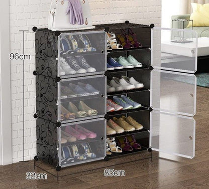 12 Layer Attachable Expandable Shoes Rack