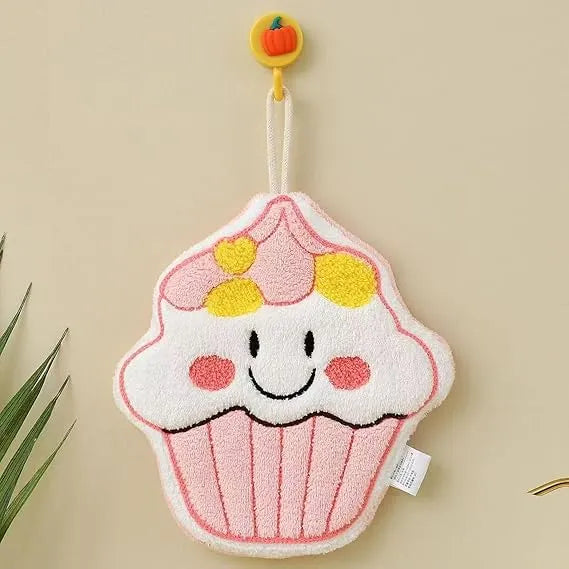 Cute Cartoon Food-Themed Hanging Hand Towels