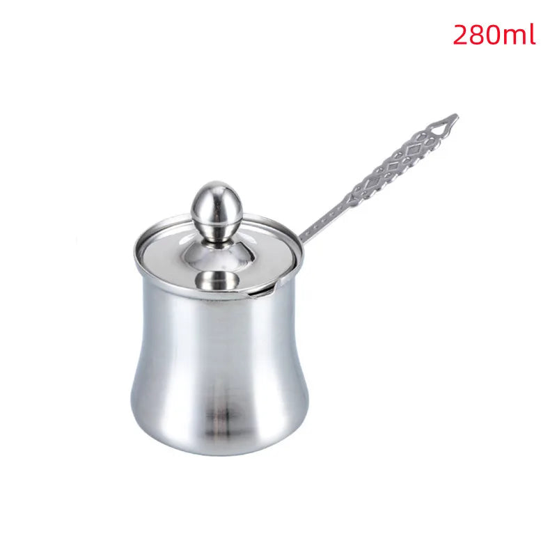 3Pcs Stainless Steel Coffee & Butter Warmer Set
