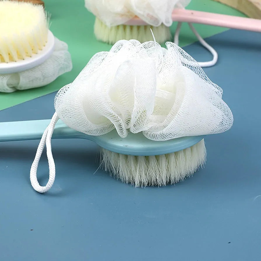 2 In 1 Bath Brush Long Handle