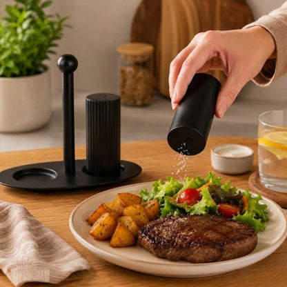 Iron Salt, Pepper & Toothpick Holder Dining Organizer