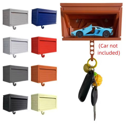 Wall Mounted Car Garage Keys Holder With Model Car Toy