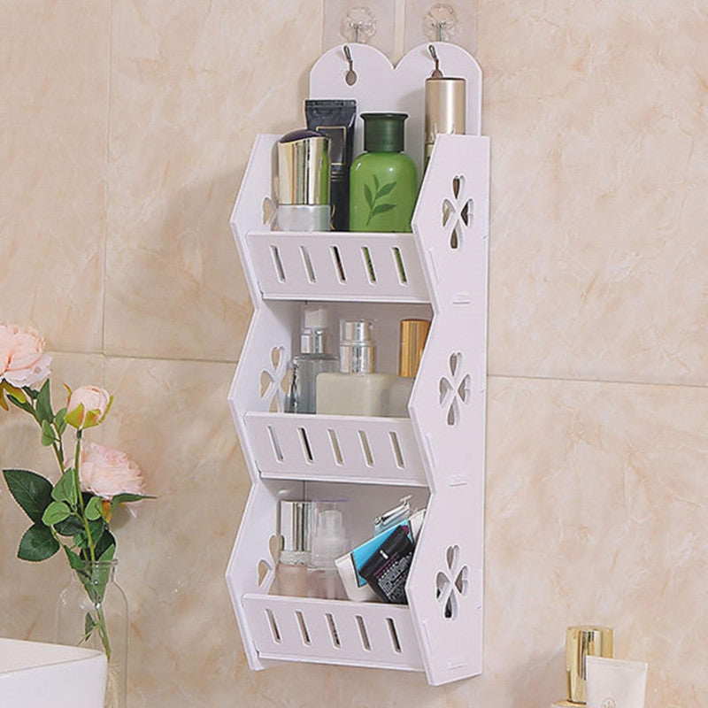 Wall Mounted Sticking 3 Compartment Rack