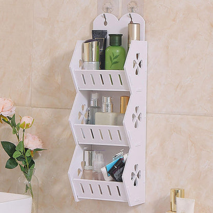 Wall Mounted Sticking 3 Compartment Rack