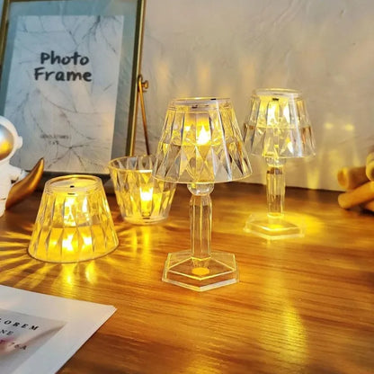 LED Crystal Desk Mini Table Lamp
