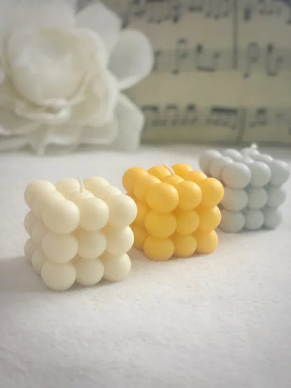 Scanted Bubble Cube Candle