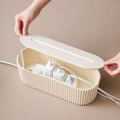 Nordic Cable Management Box – Minimalist Wire Organizer