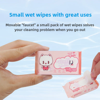 Cute Mini Portable Cleaning Wipes Packet
