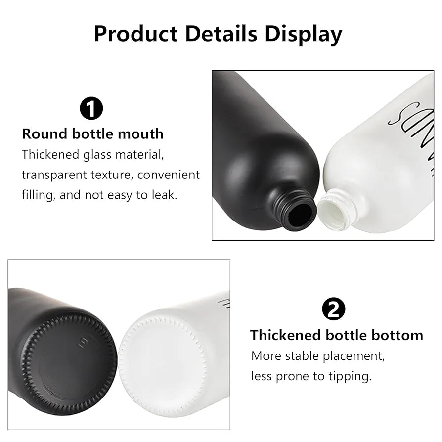 Hand And Dish Soap Dispenser  Glass Material Pair