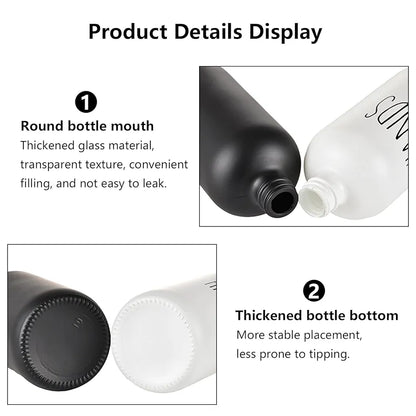 Hand And Dish Soap Dispenser  Glass Material Pair
