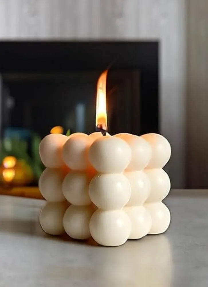 Scanted Bubble Cube Candle