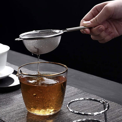 Golden Tea Strainer Stainless Steel