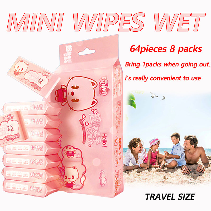 Cute Mini Portable Cleaning Wipes Packet