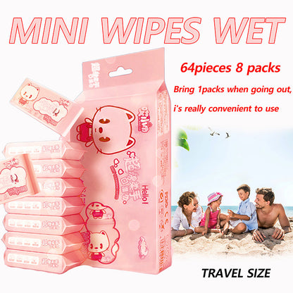 Cute Mini Portable Cleaning Wipes Packet
