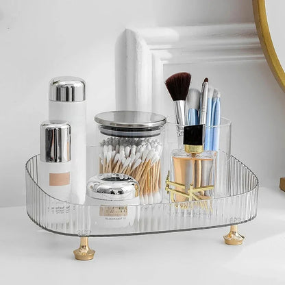 Clear Desktop Acrylic Cosmetics Storage Tray