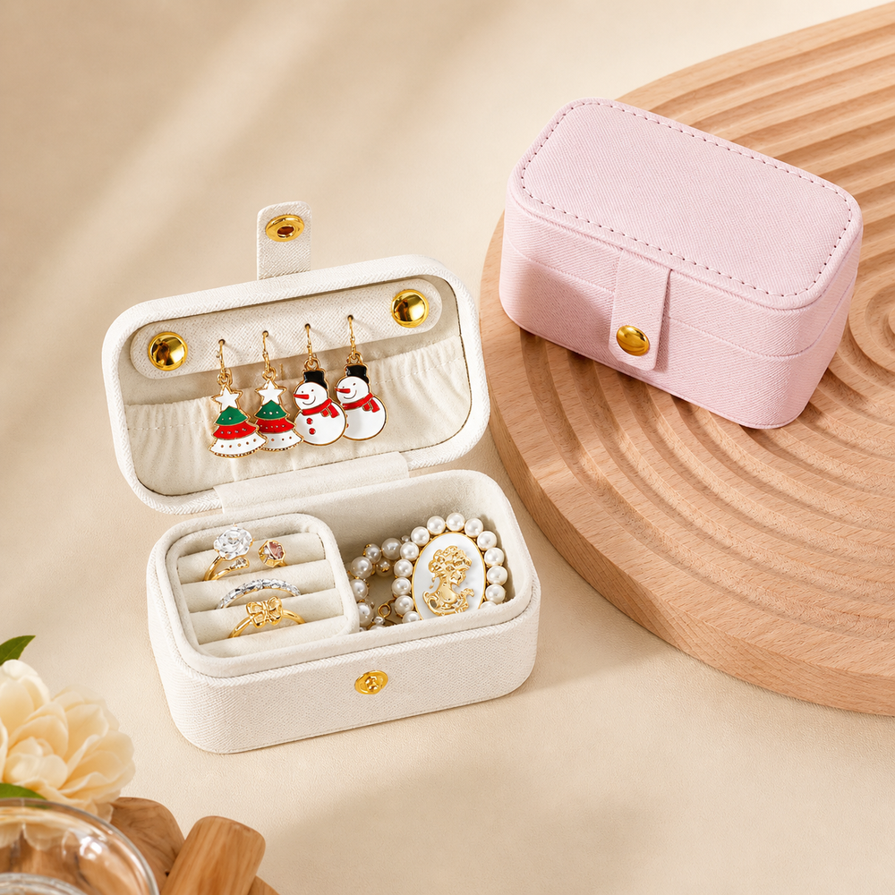 Portable Mini Travel Jewelry Organizer Box