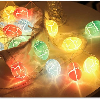 Easter Crackled Egg LED String Lights