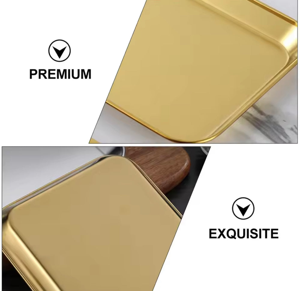 Golden Serving Dish