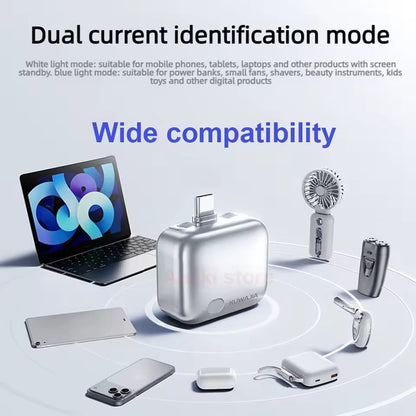 Portable USB-C Automatic Power-Off Charging Pops Up Device Physically Disconnects