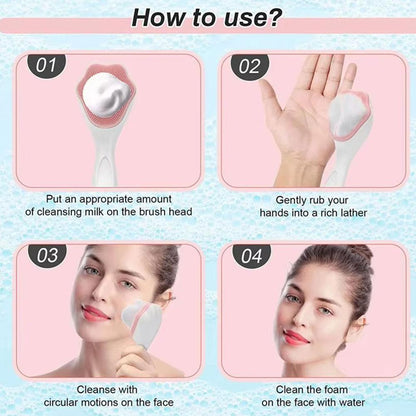 Silicone Face Wash Brush (Pack Of 2)