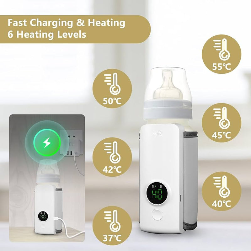 Portable Rechargeable Feeder Warmer Bottle