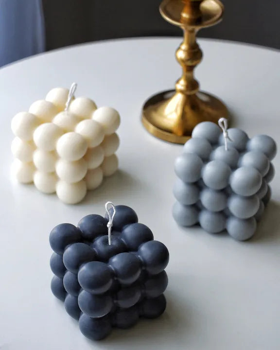 Scanted Bubble Cube Candle