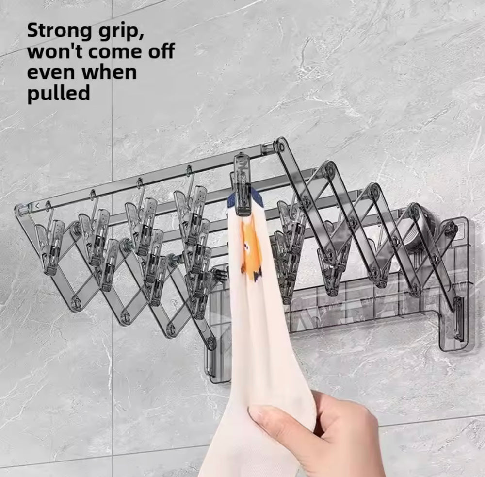 Wall-Mounted Foldable Socks Drying Rack
