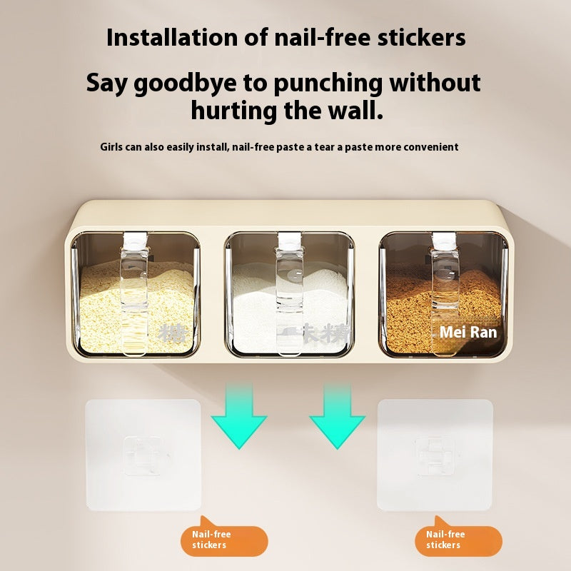 Wall Mounted Seasoning Spices Box
