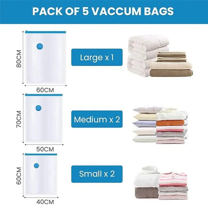 Vacuum Bag 4pcs With Hand Pump