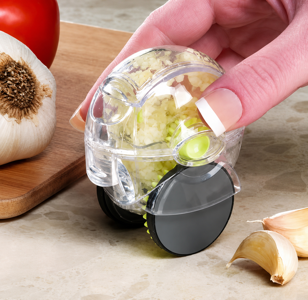 Mini Wheel Garlic Crusher