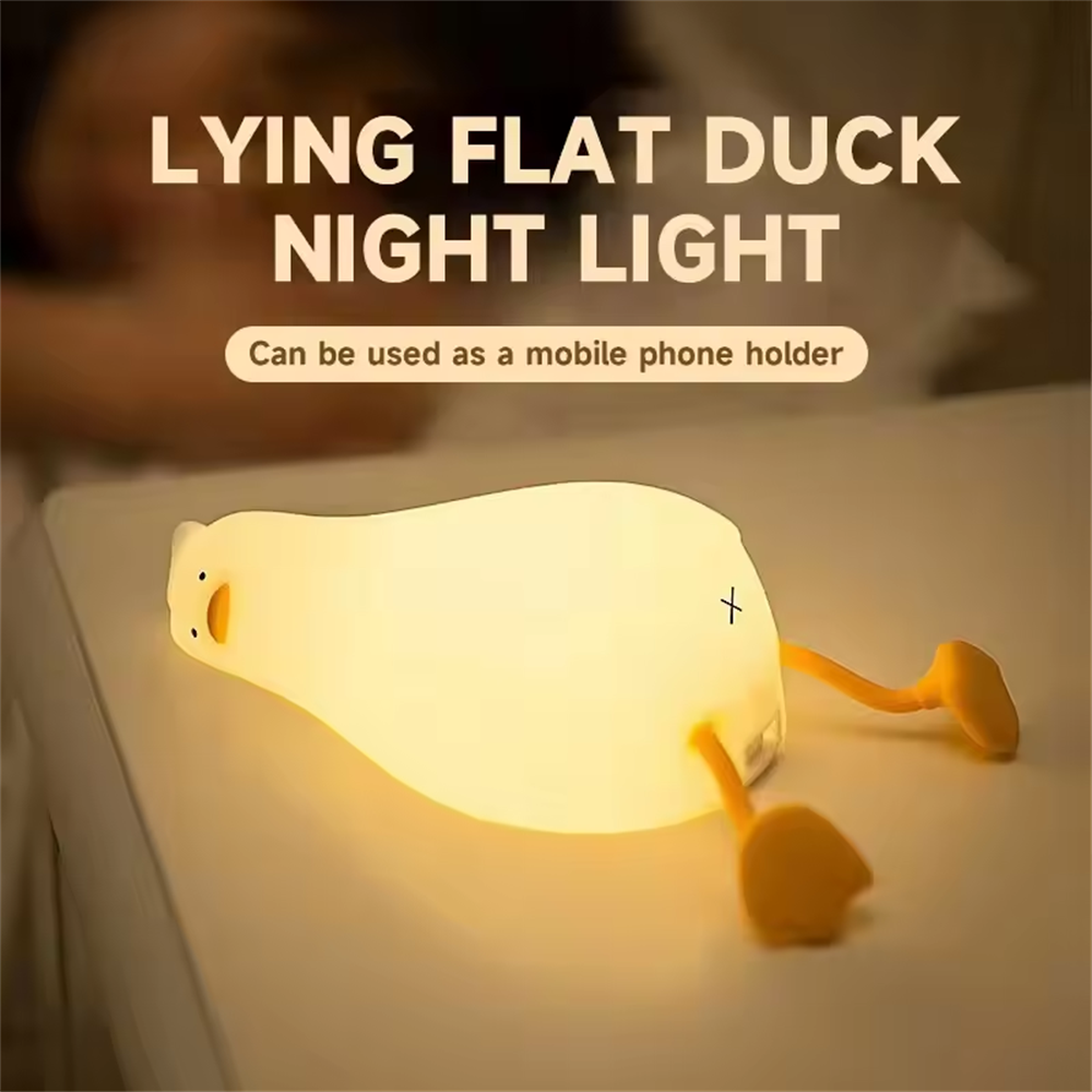 Cute Duck Night Light with Soft Glow