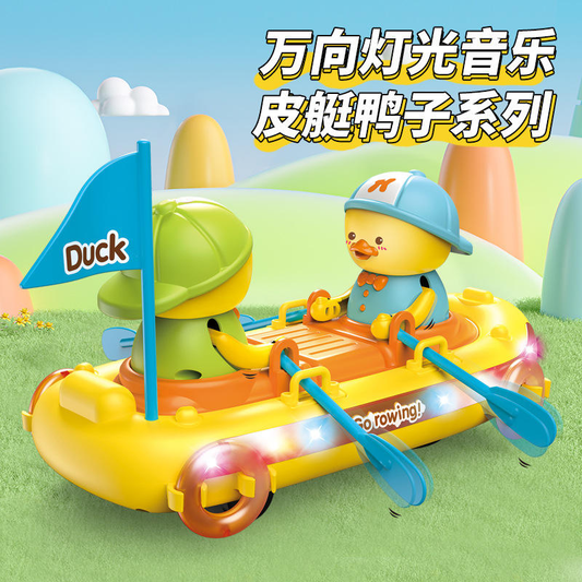 Rowing Boat With Light And Music Cute Duck Toy