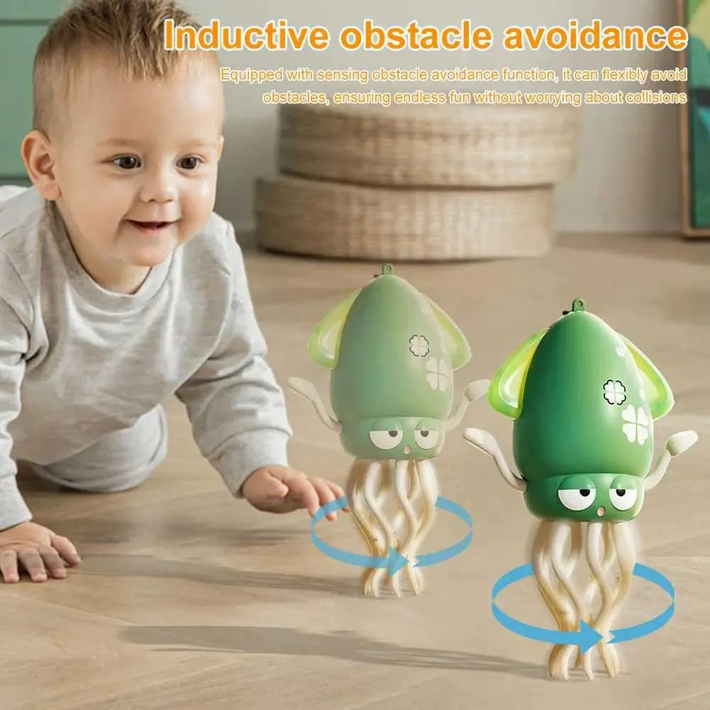 Crawling Octopus Toys with Led Lights Music USB Rechargeable