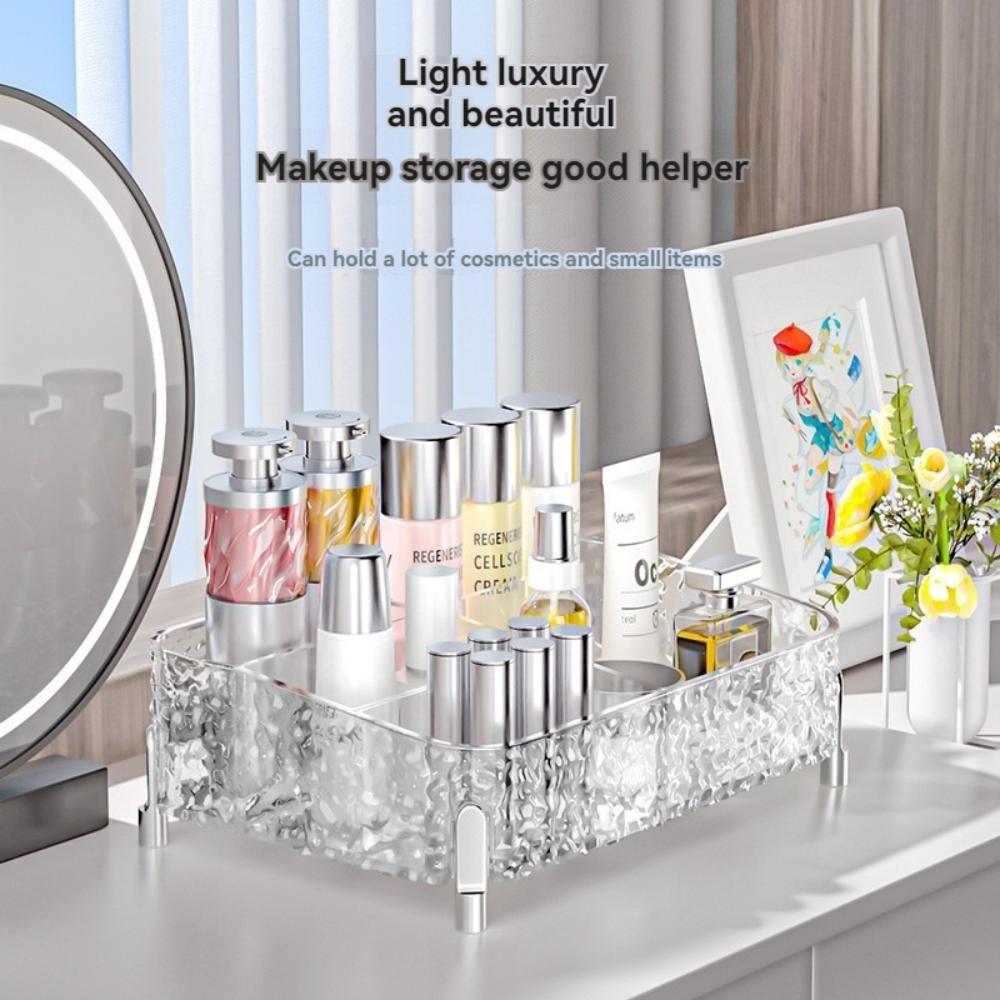 Acrylic Glacier Style Makeup Organizer