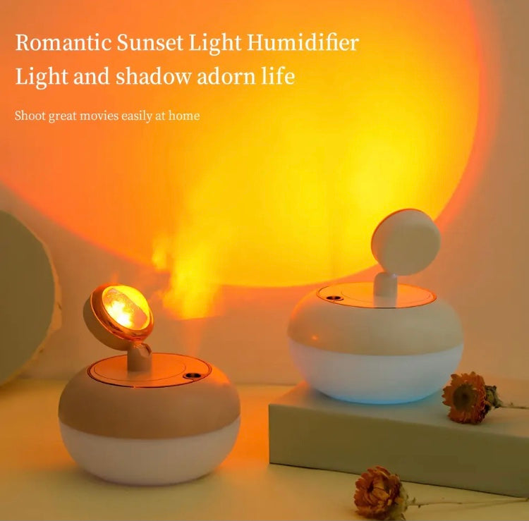 Portable Sunset Light Lamp With Humidifier