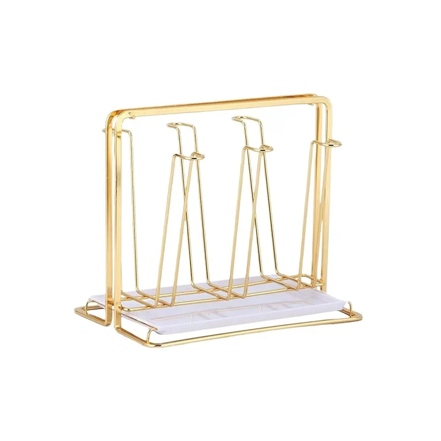 Luxurious Golden Glass Stand