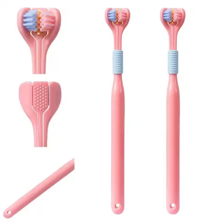 3 Sided Toothbrush Safety Toothbrush