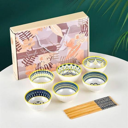 Creative Ceramic Porcelain Bowl Set (Box Packing)