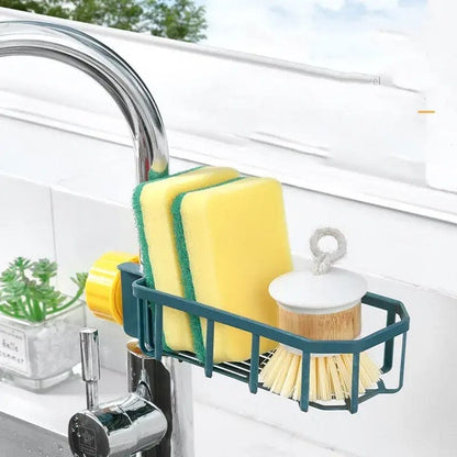 Faucet Shelf Basket, Adjustable Kitchen Sink Drain Rack