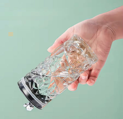 Luxury Bear Cap Transparent Glass Water Cup & Coffee Cup With Lid And Straw, European Style Vintage Milk Cup