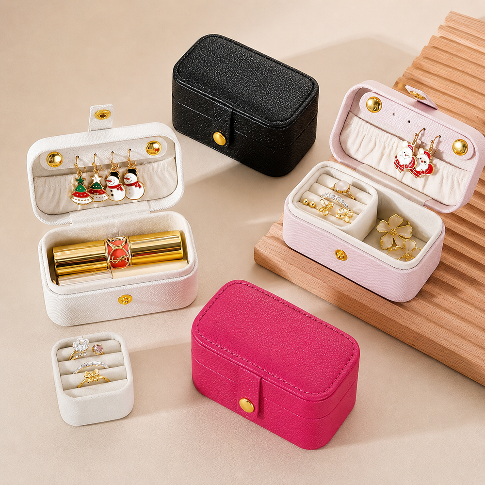Portable Mini Travel Jewelry Organizer Box