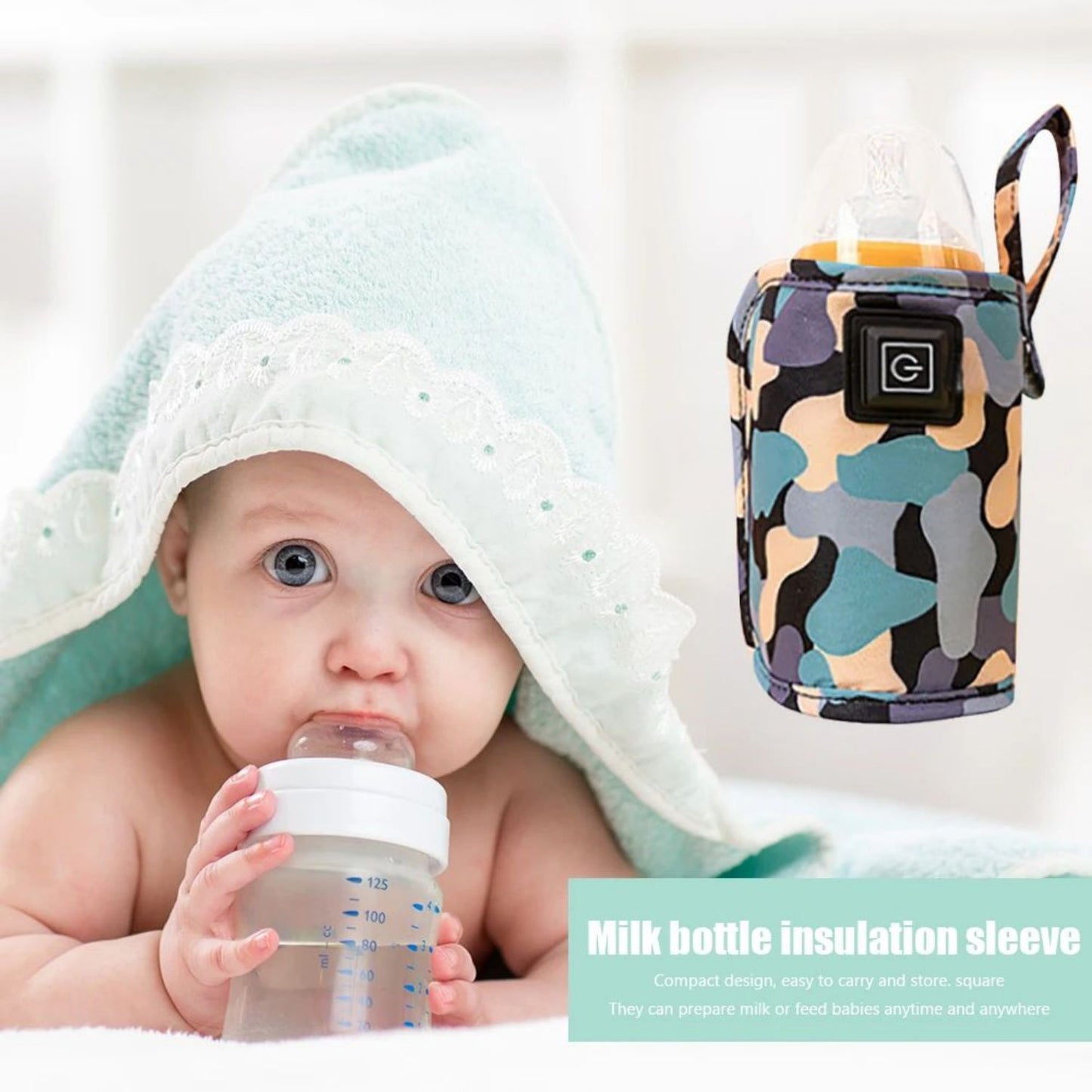 USB Baby Bottle Warmer – Insulated Milk Heating Bag For Stroller & Travel